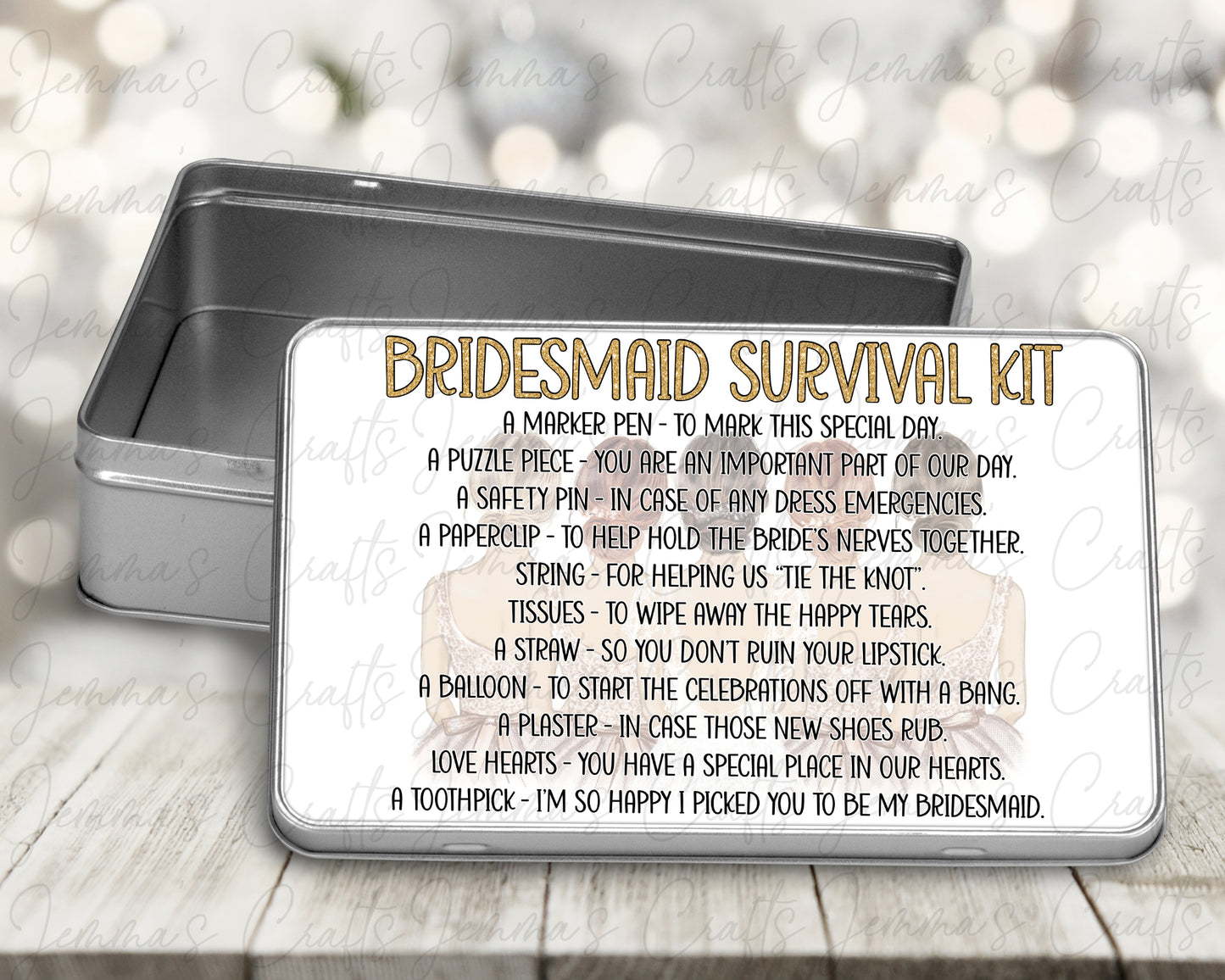 Bridesmaid Survival Kit