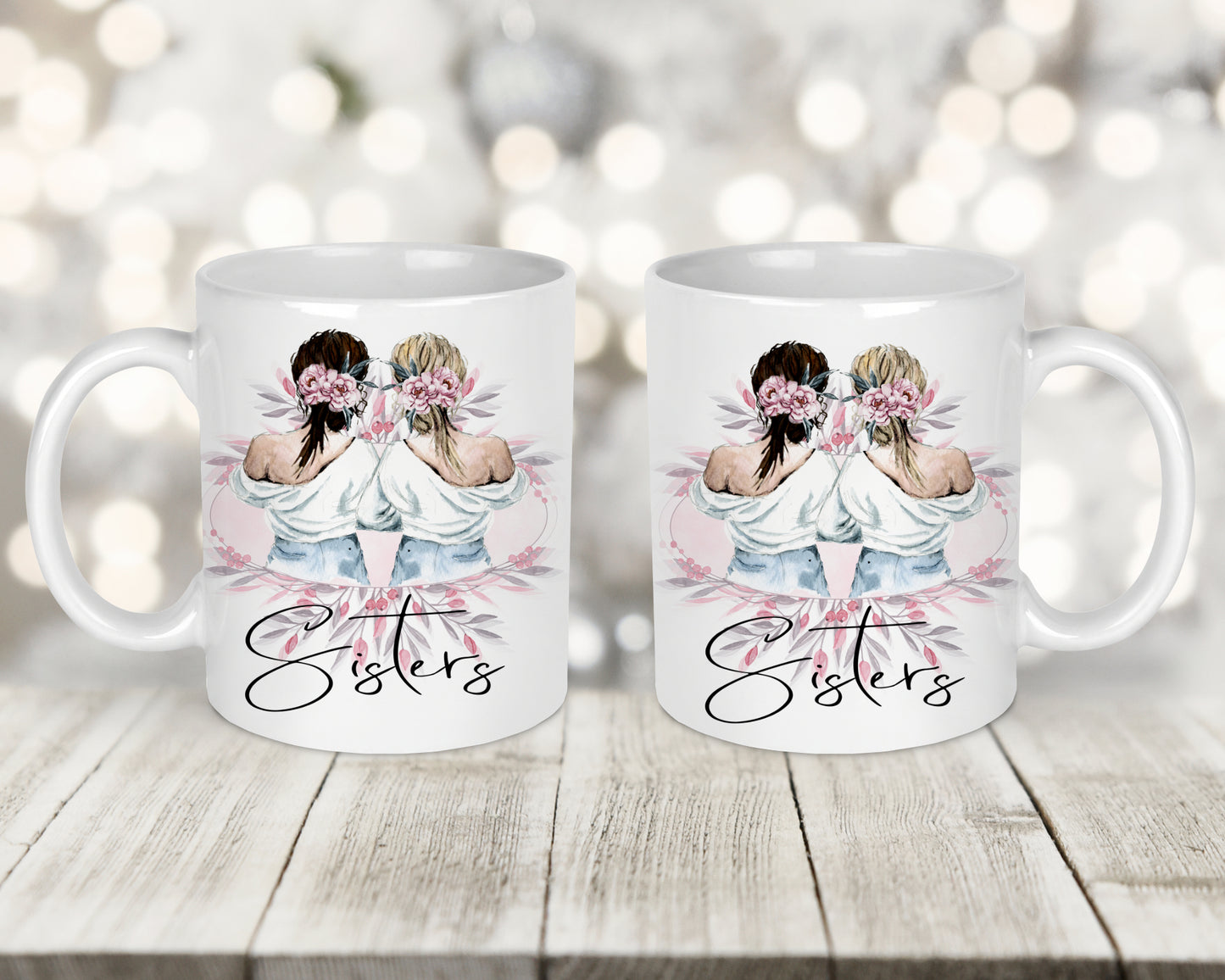 Sisters Printed Mug