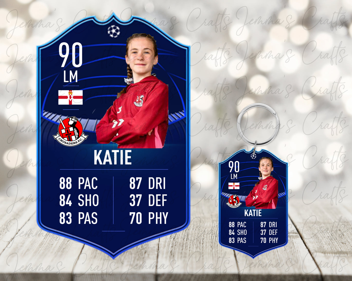 PERSONALISED FIFA CARD WALL ART