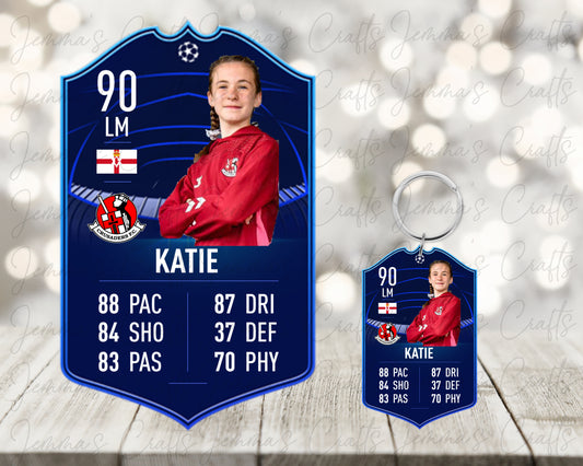 PERSONALISED FIFA CARD WALL ART