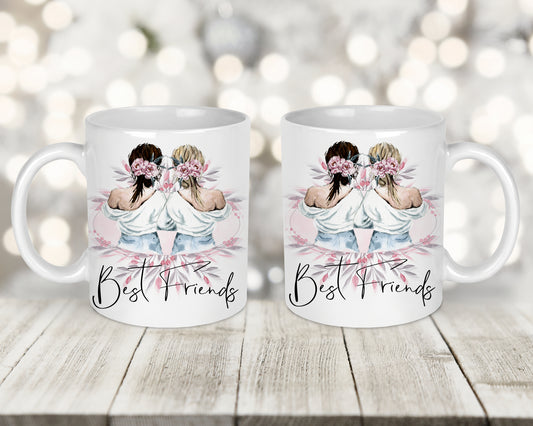 Best Friends Printed Mug