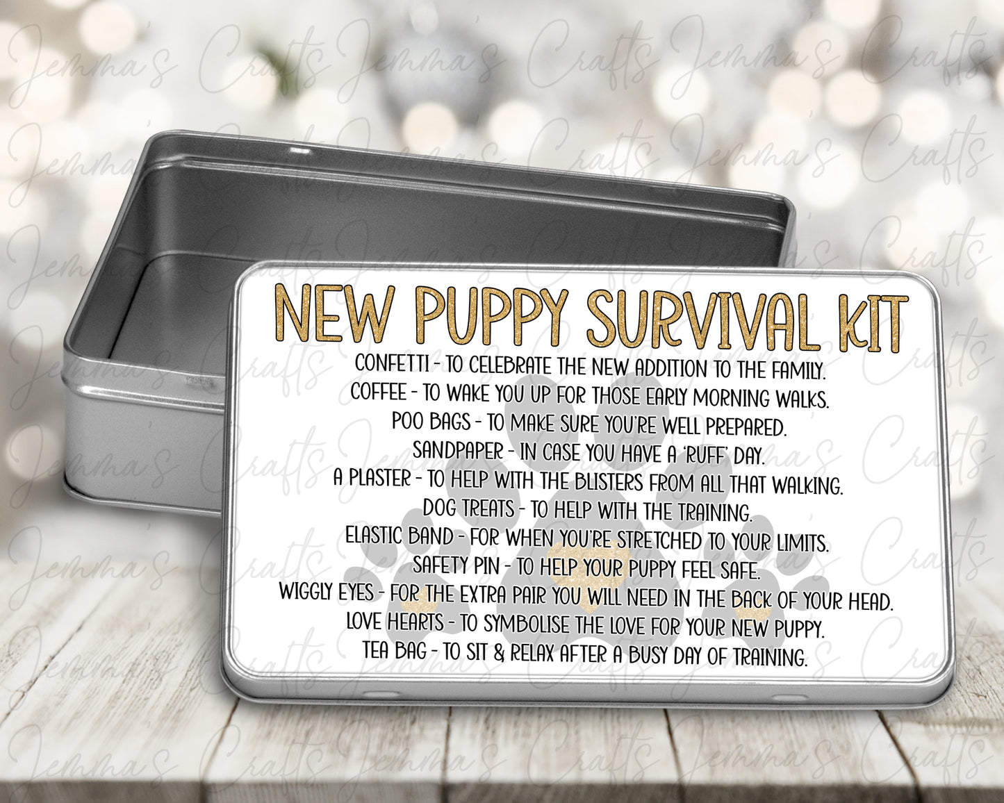 New Puppy Survival Kit