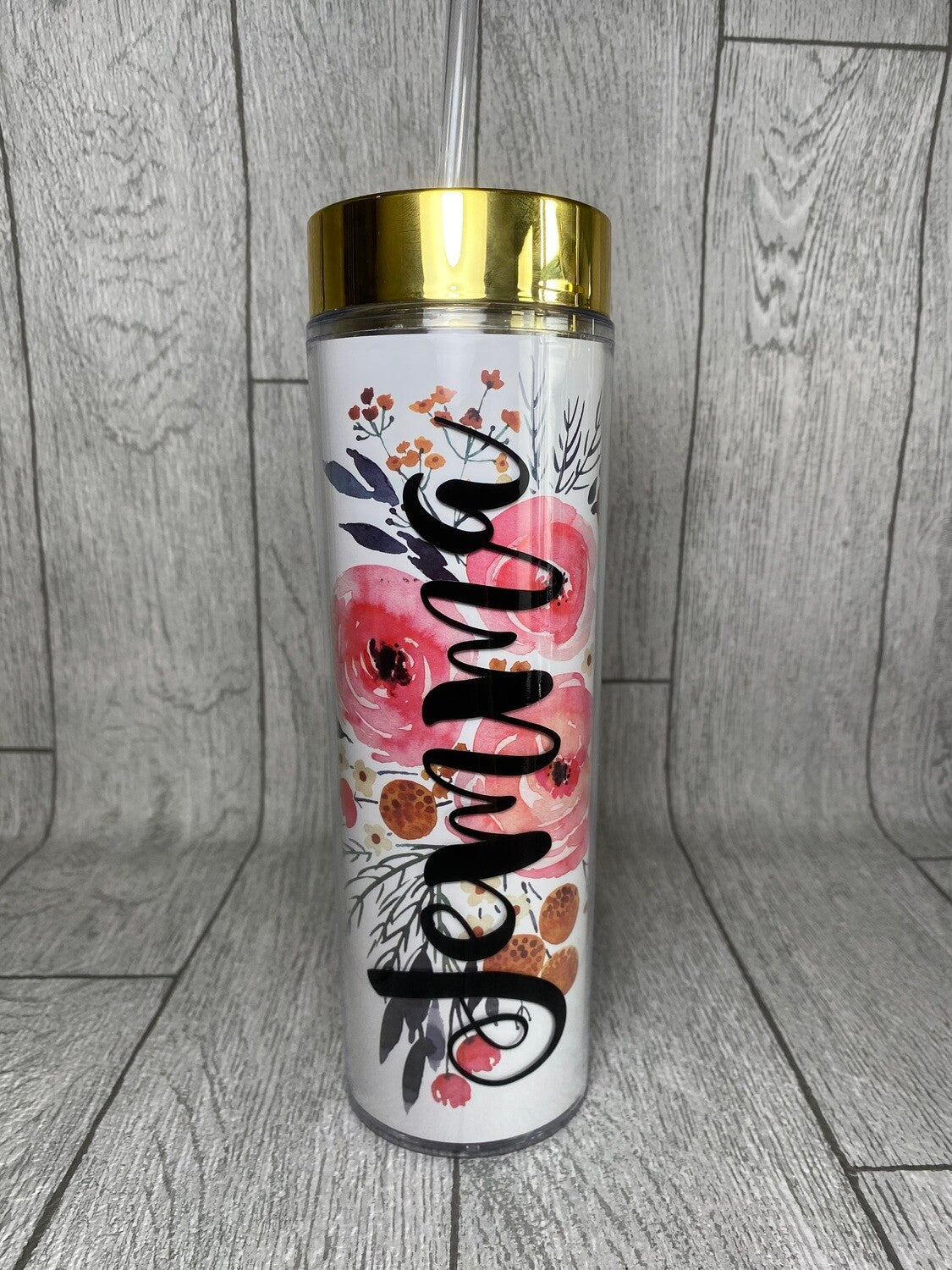 Personalised Floral Tumblers