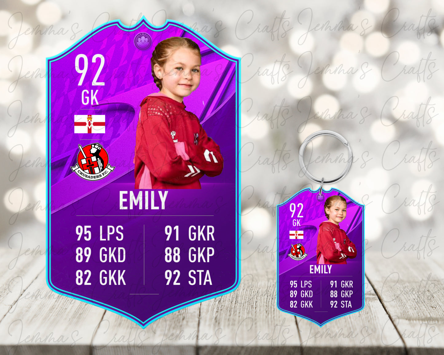 PERSONALISED FIFA CARD WALL ART