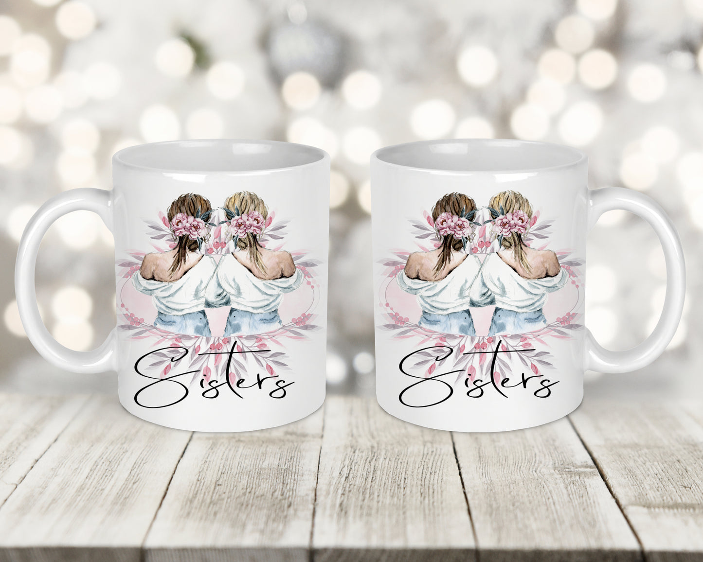 Sisters Printed Mug