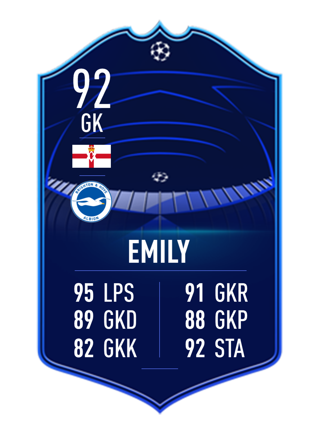 PERSONALISED FIFA CARD WALL ART
