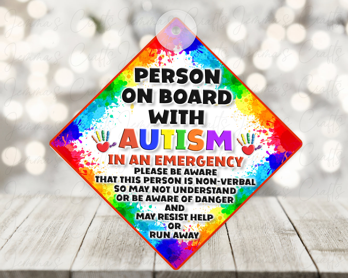 Autism Car Sign