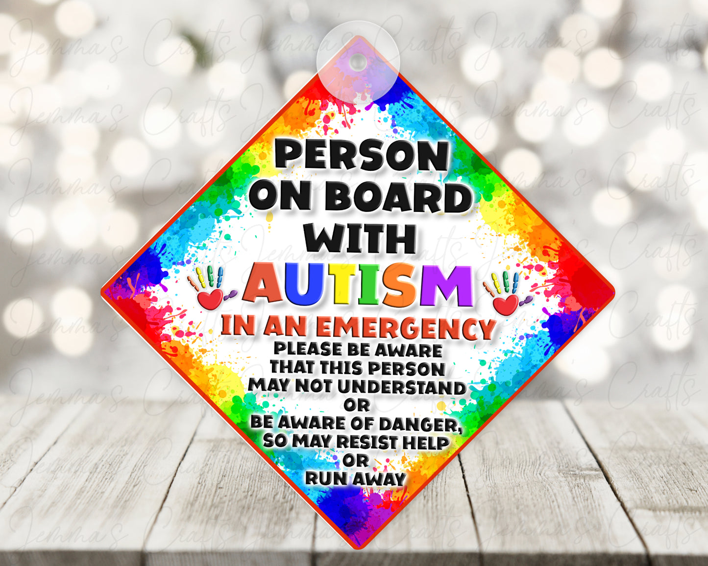 Autism Car Sign