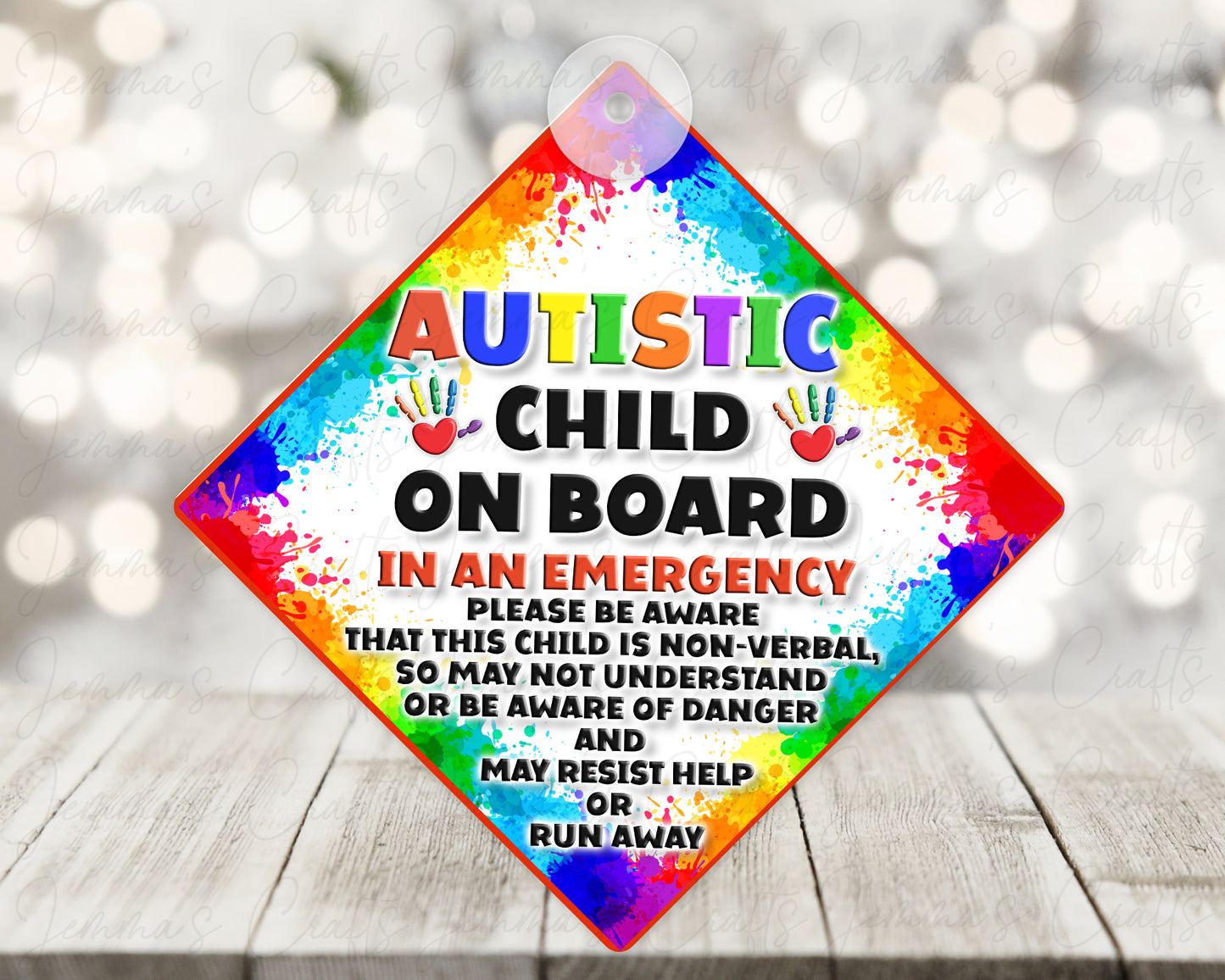 Autism Car Sign