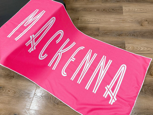 PERSONALISED BEACH TOWEL