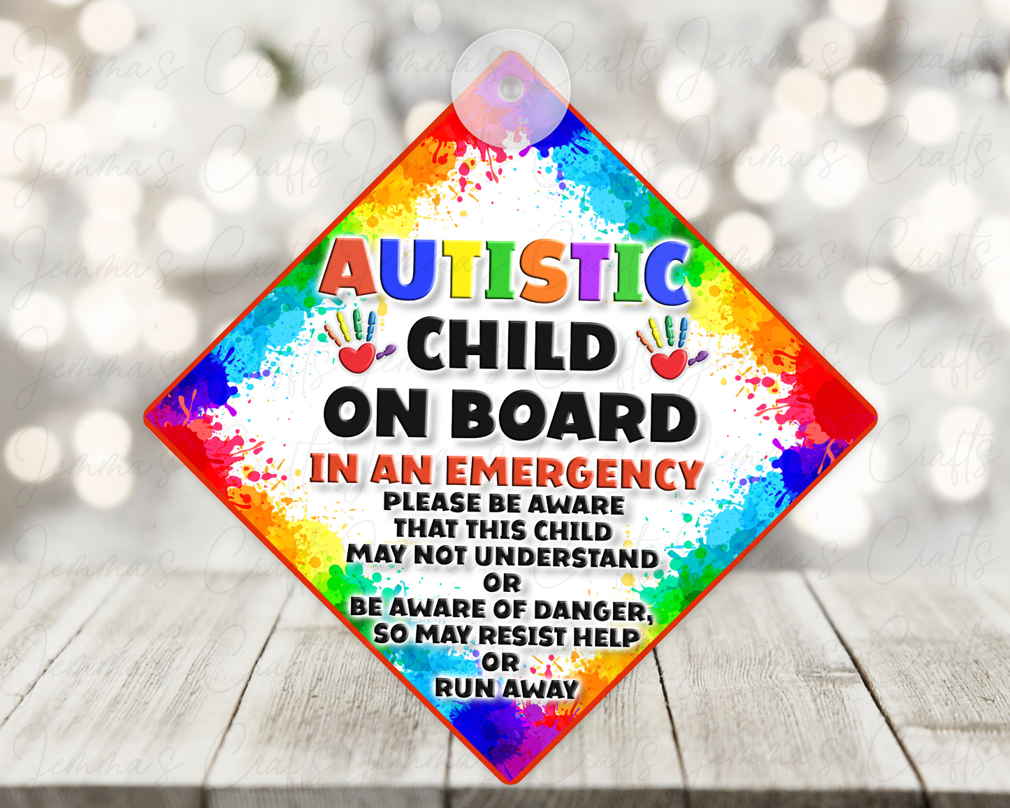 Autism Car Sign