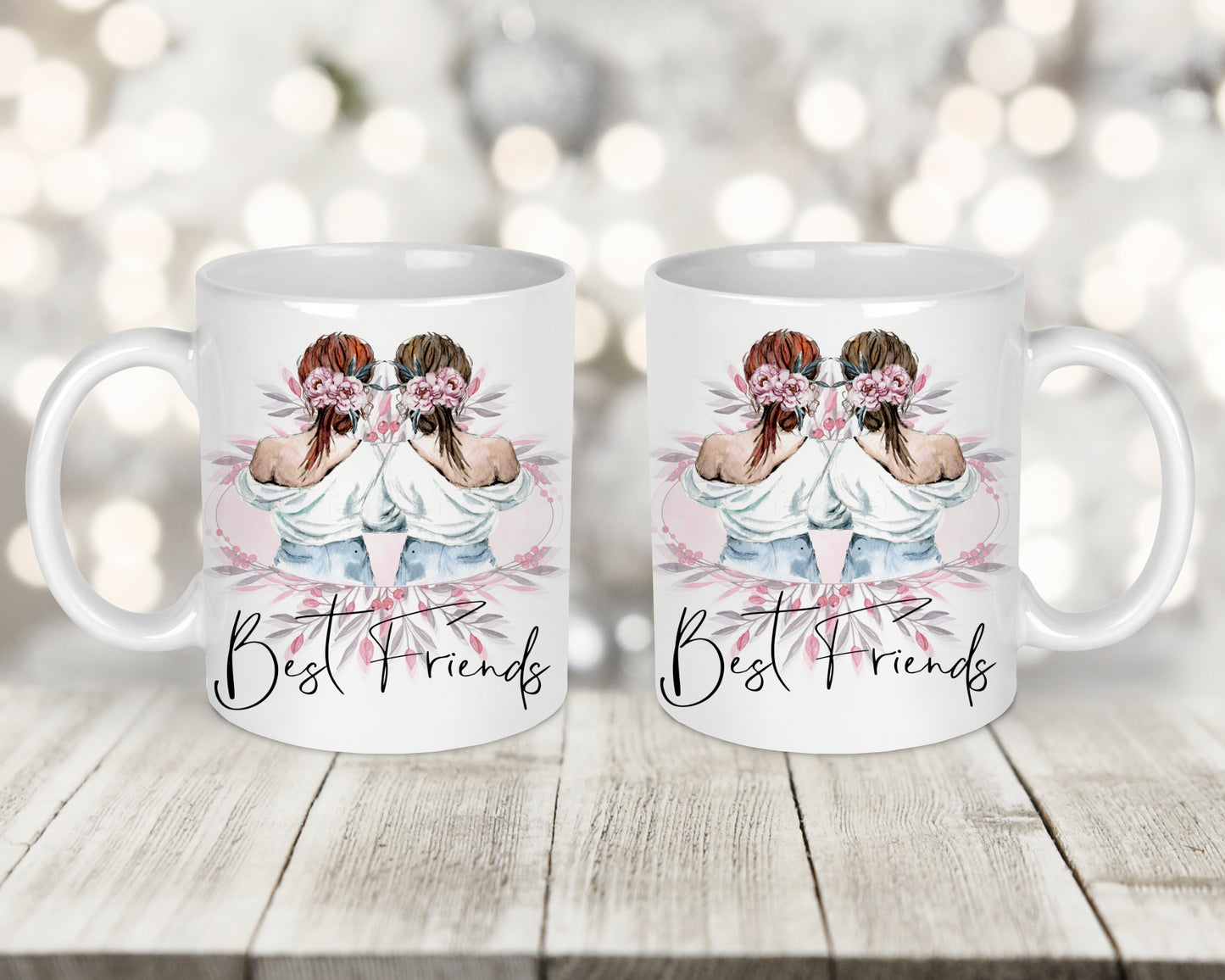 Best Friends Printed Mug