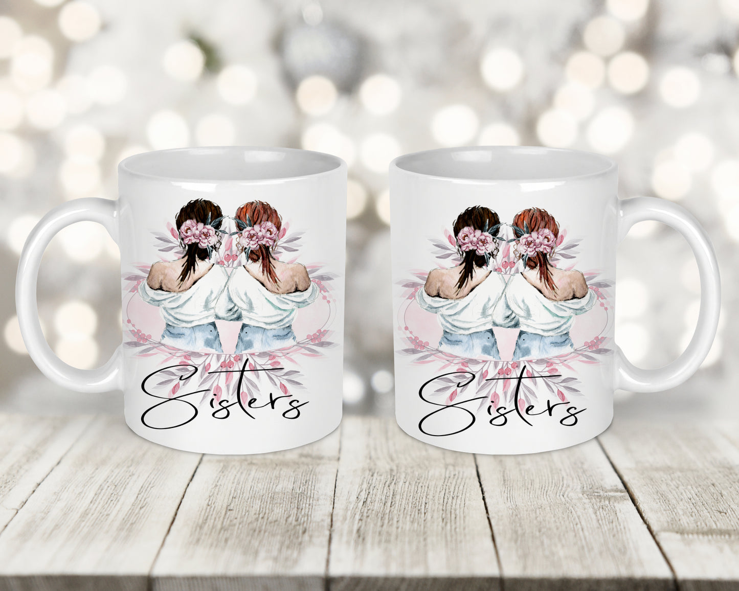 Sisters Printed Mug