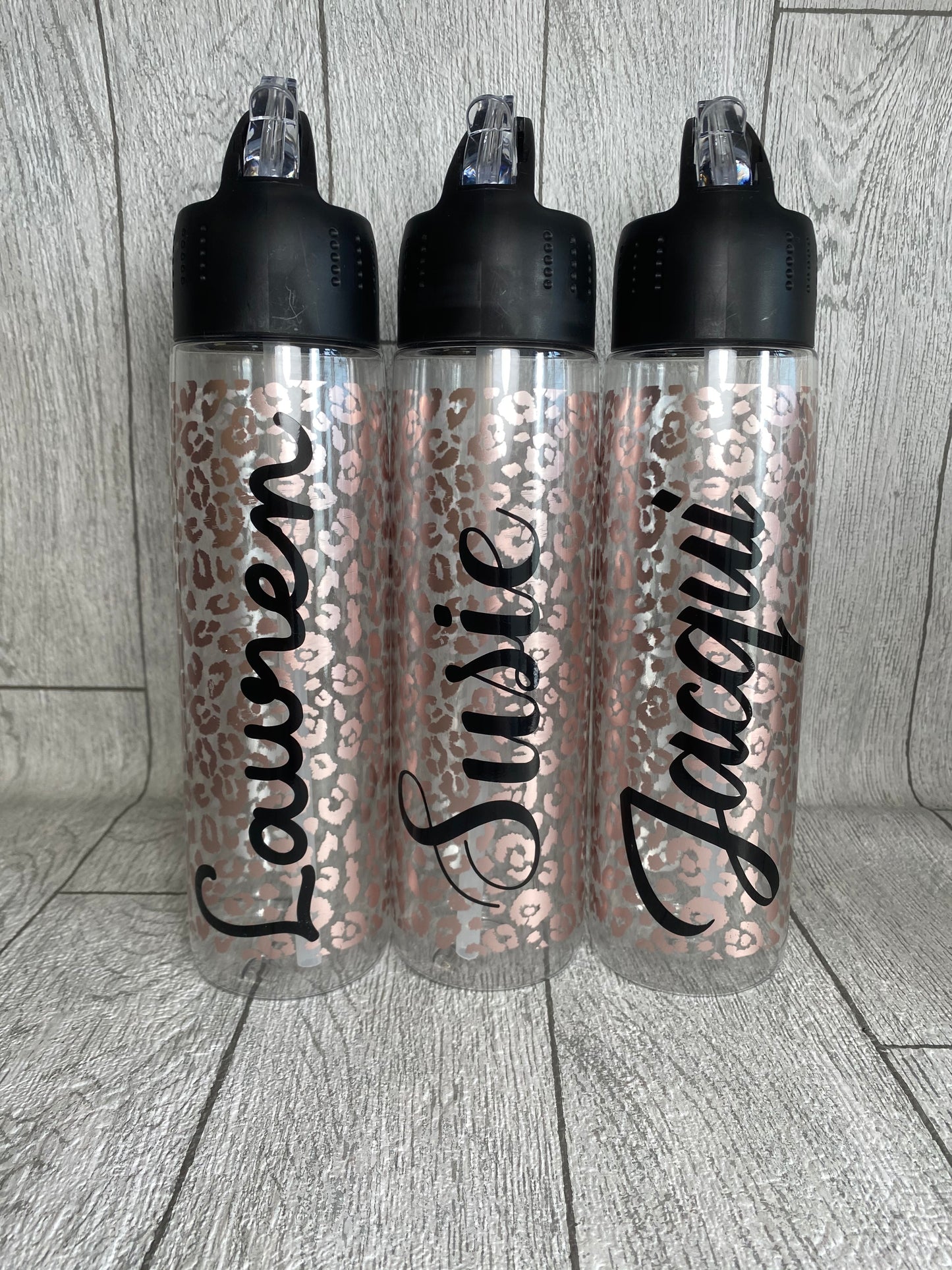 Personalised Leopard Print Bottle