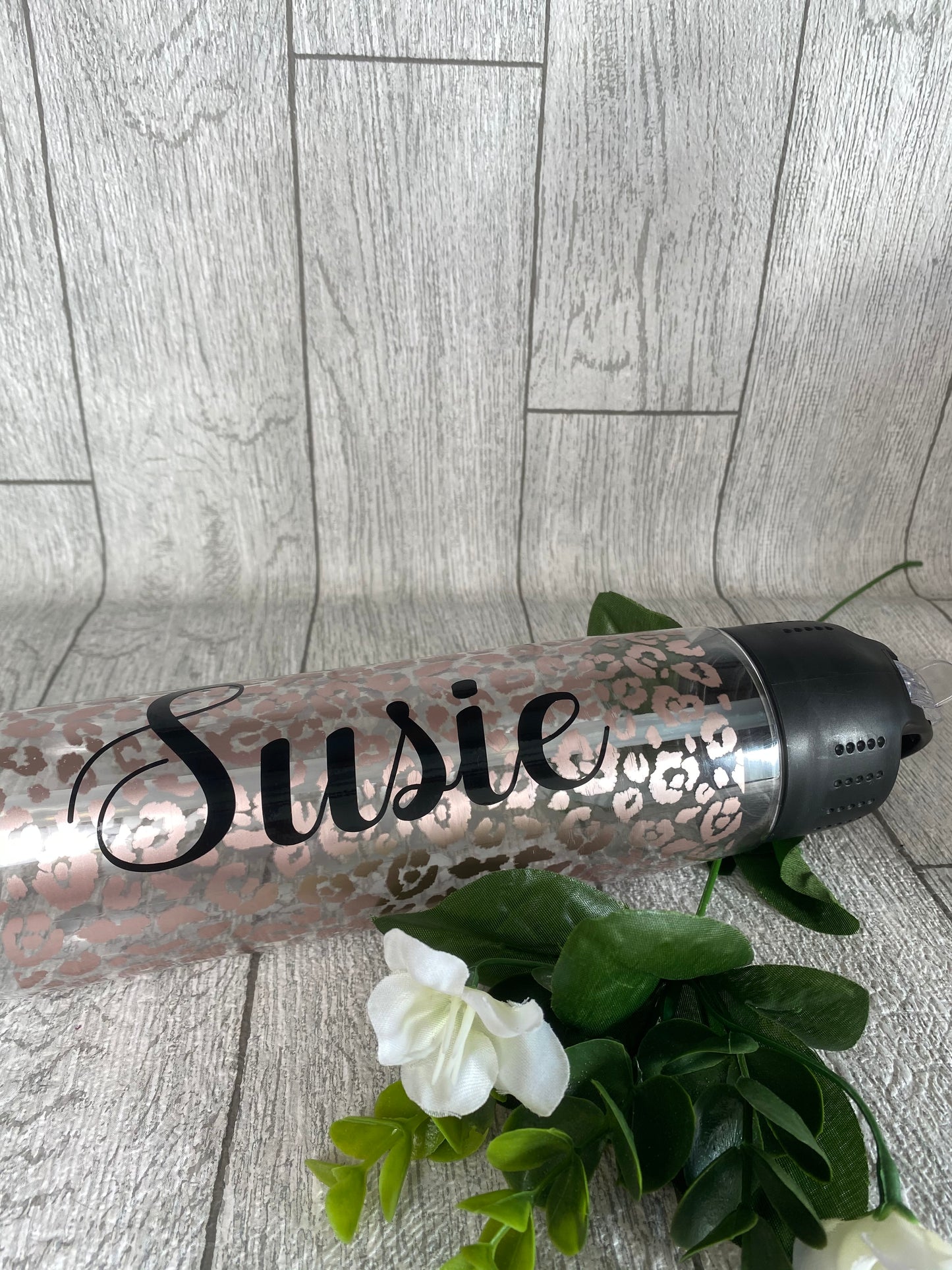 Personalised Leopard Print Bottle