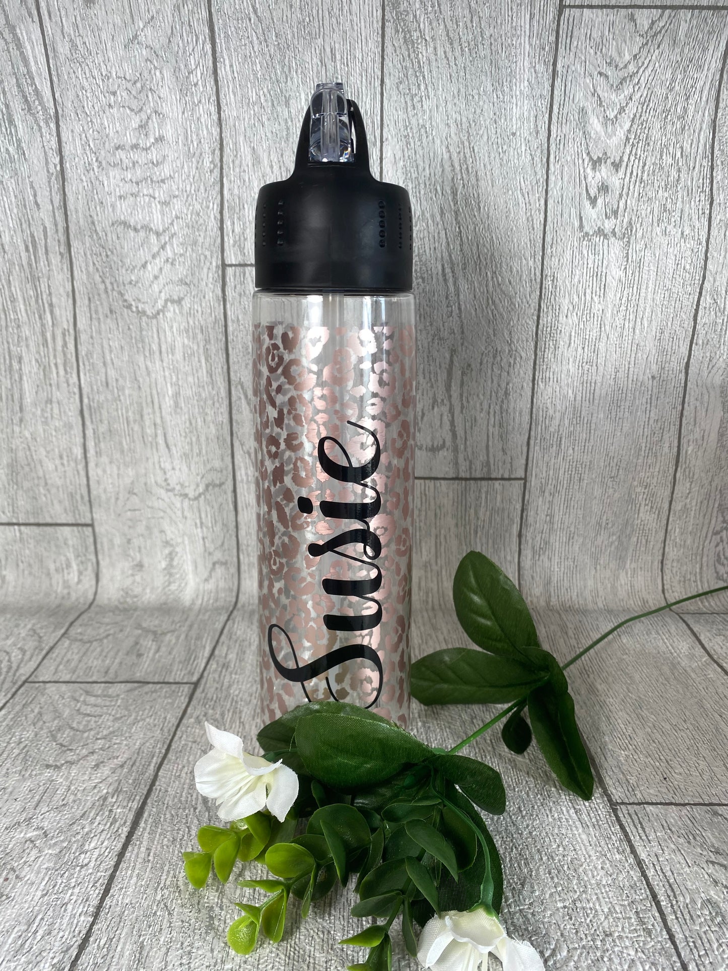 Personalised Leopard Print Bottle