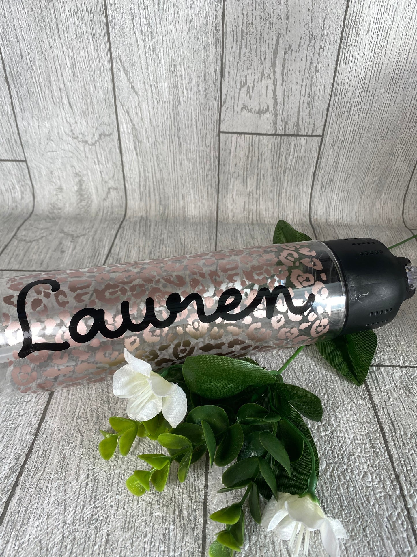 Personalised Leopard Print Bottle