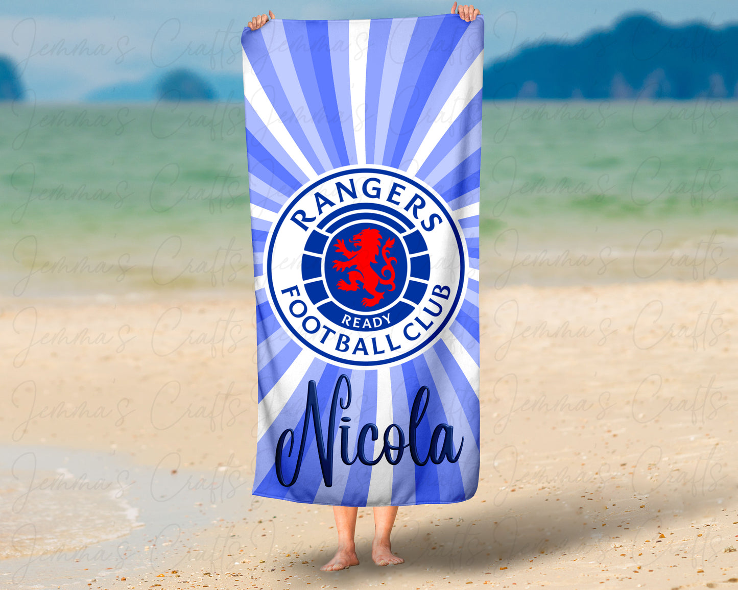 PERSONALISED BEACH TOWEL