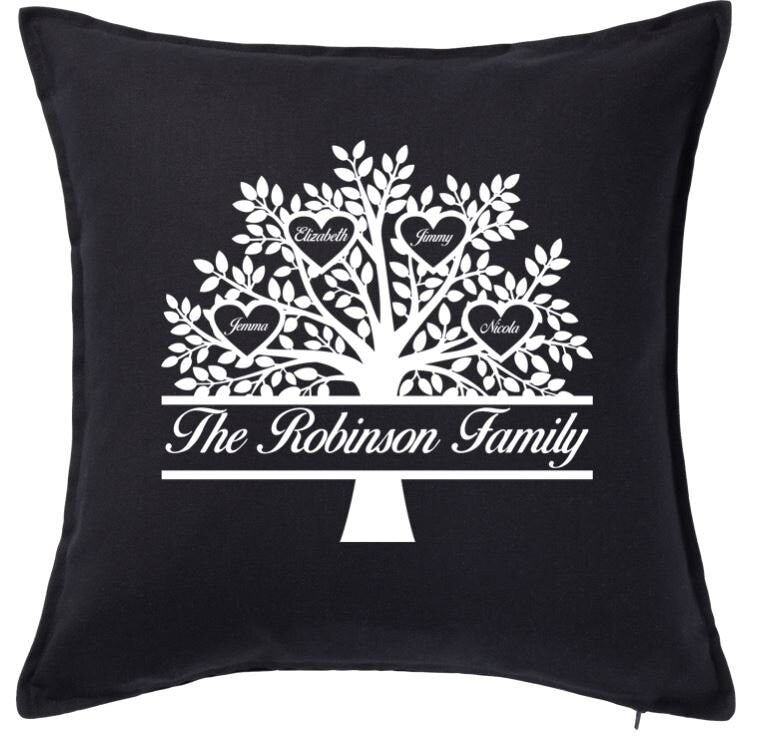 Family Tree Printed Cushion Cover