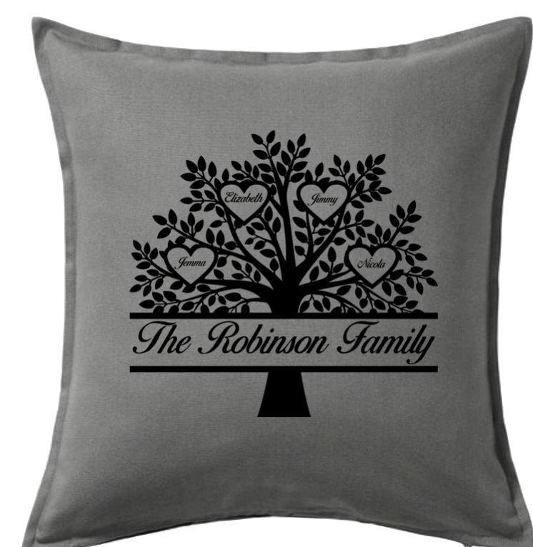 Family Tree Printed Cushion Cover