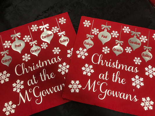 Christmas Personalised Family Cushions