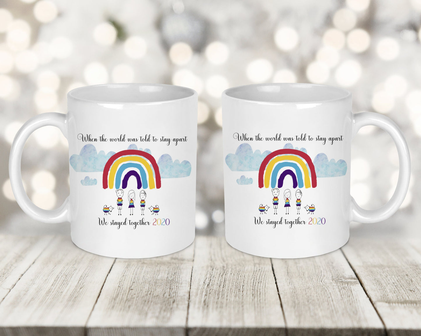 Rainbow Family Printed Mug