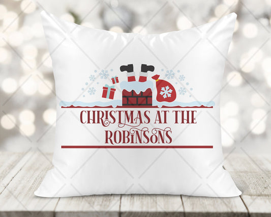 Christmas Family Printed Cushion