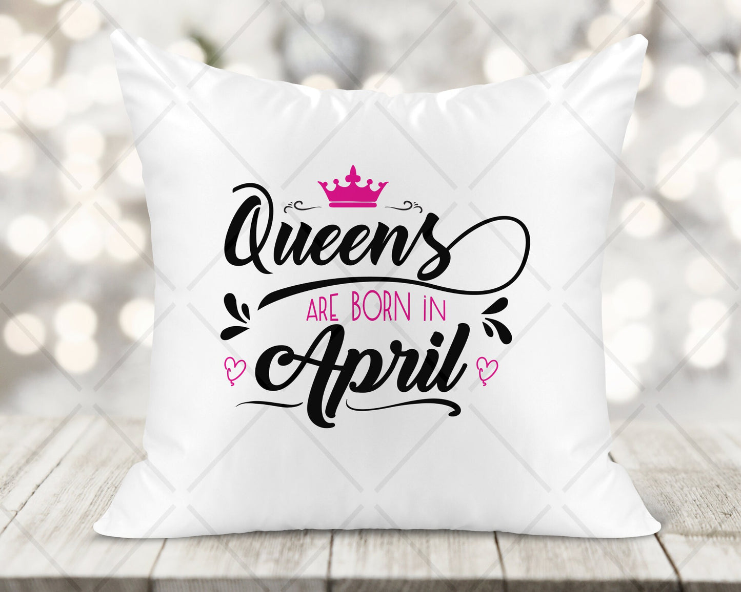 Queen's Are Born In ... Printed Cushion