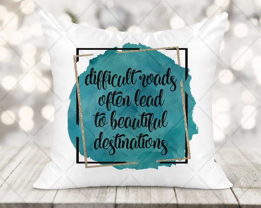 Motivational Printed Cushion