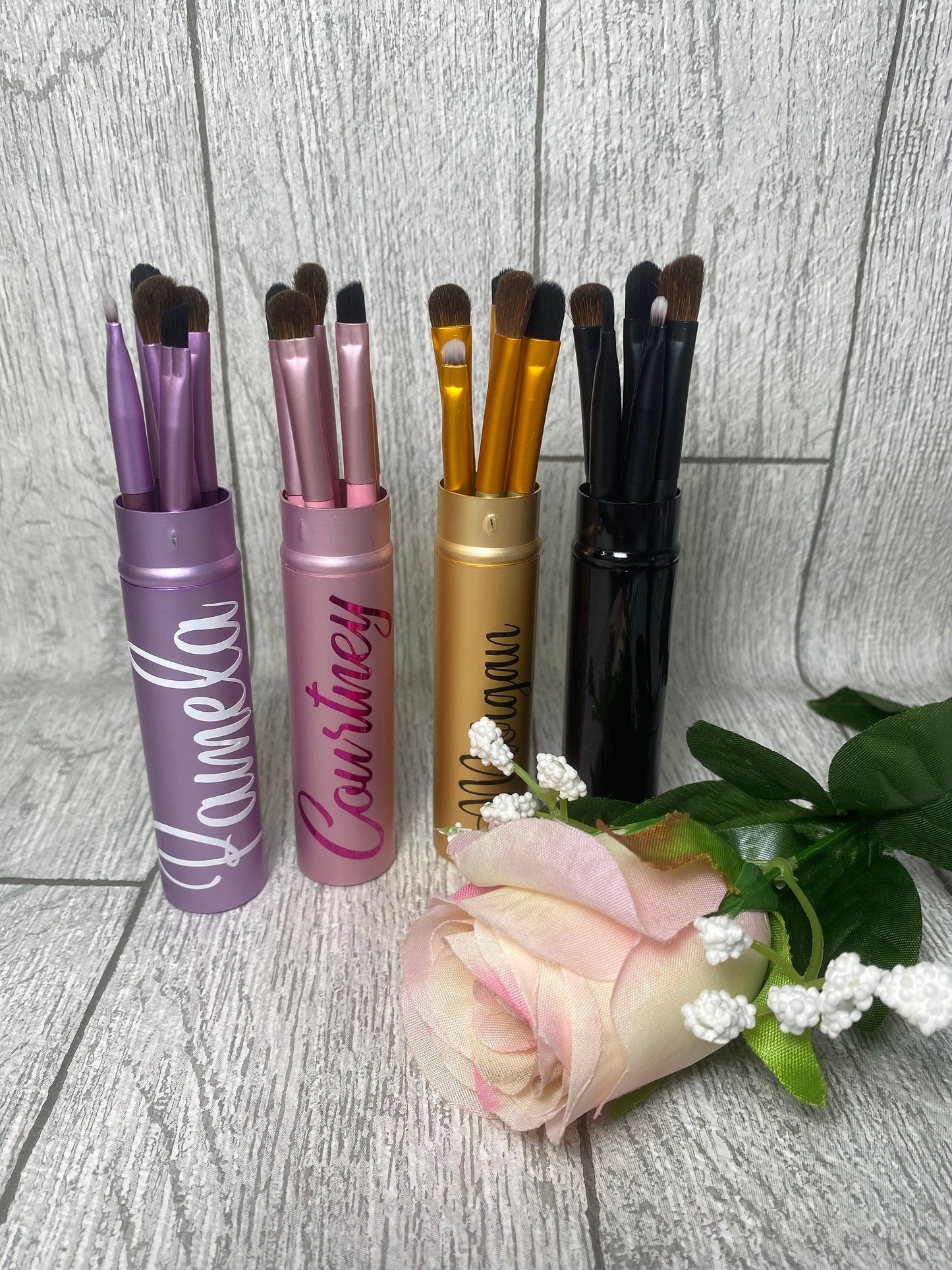 Personalised Mini Make Up Brush Set