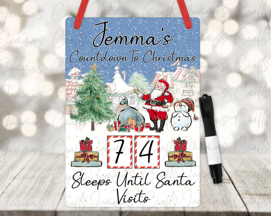 Personalised Christmas Countdown Advent