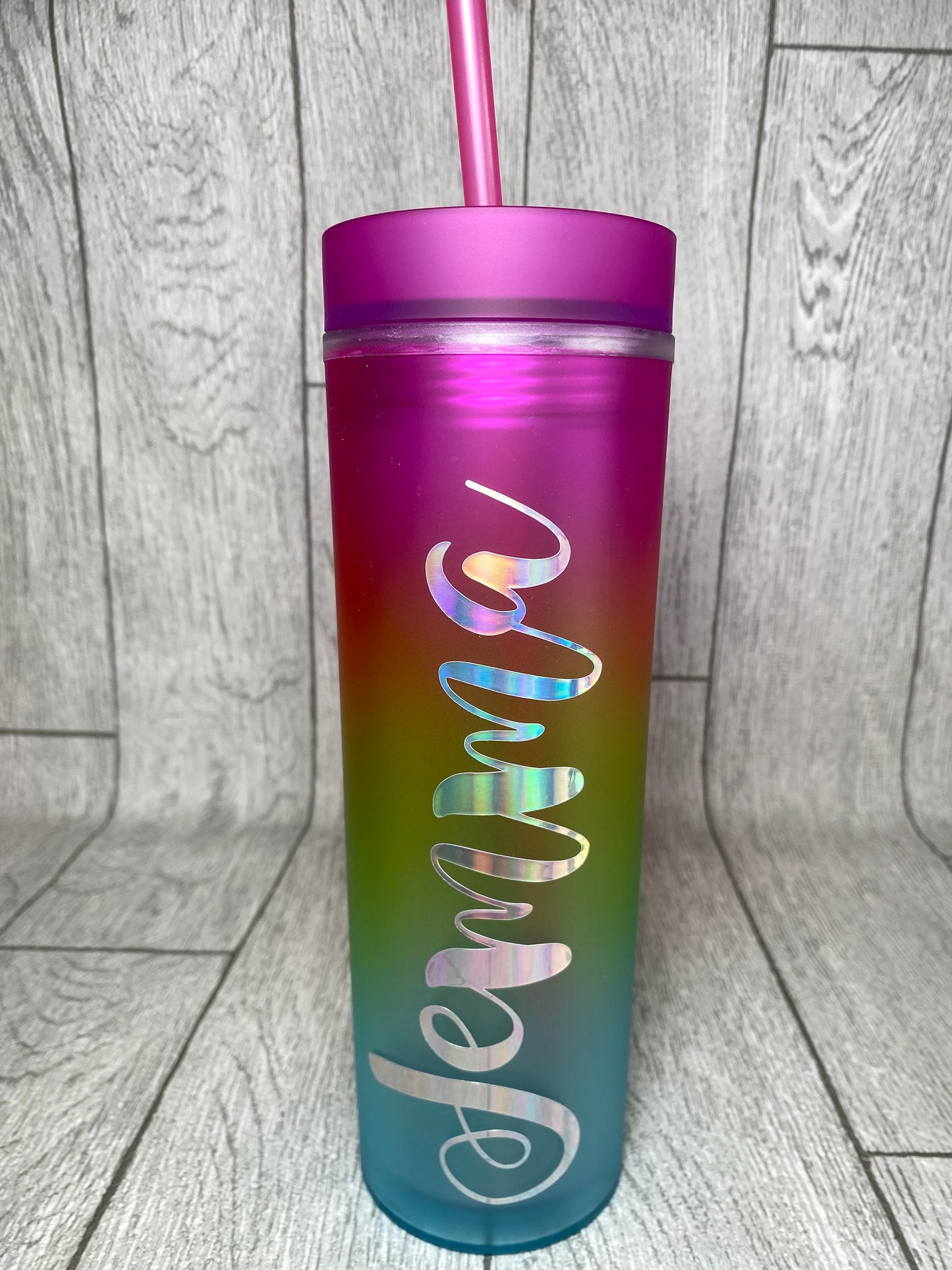 Rainbow Personalised Tumbler