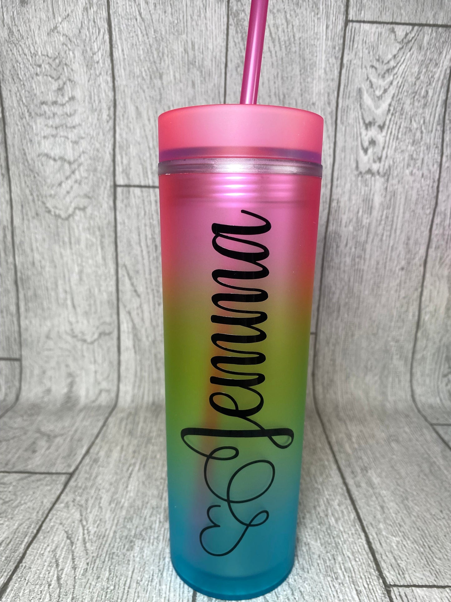 Rainbow Personalised Tumbler