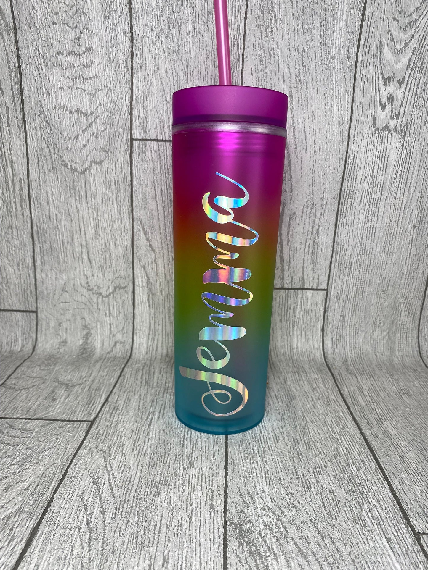 Rainbow Personalised Tumbler