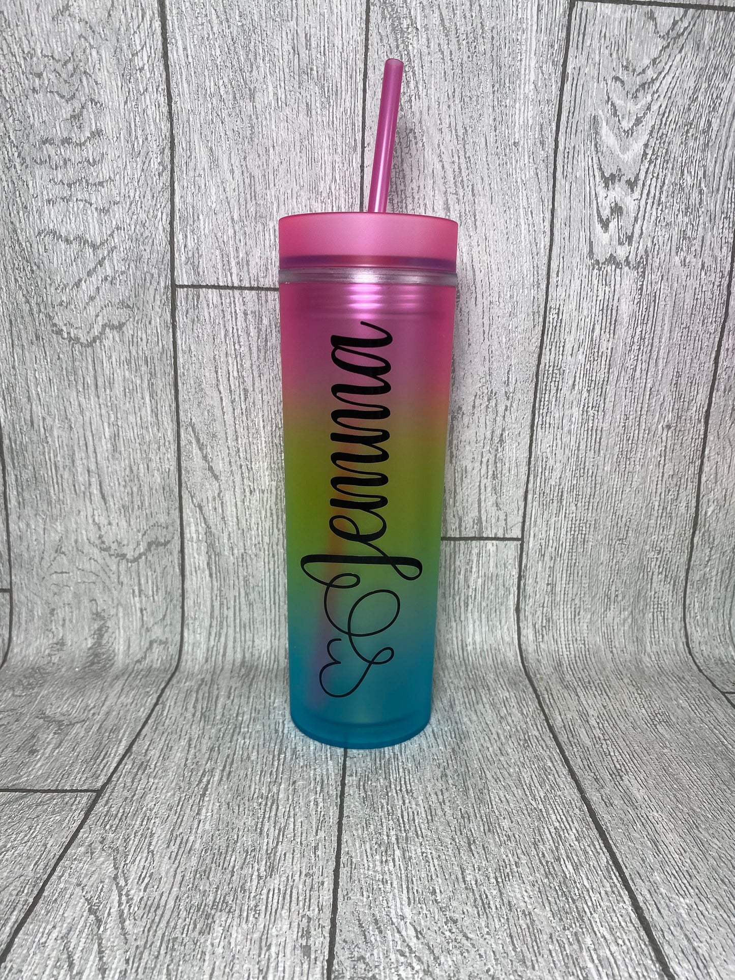 Rainbow Personalised Tumbler