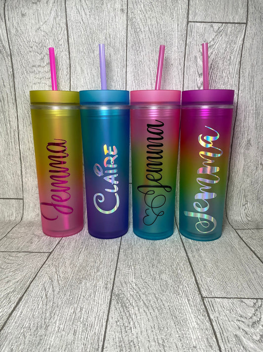 Rainbow Personalised Tumbler