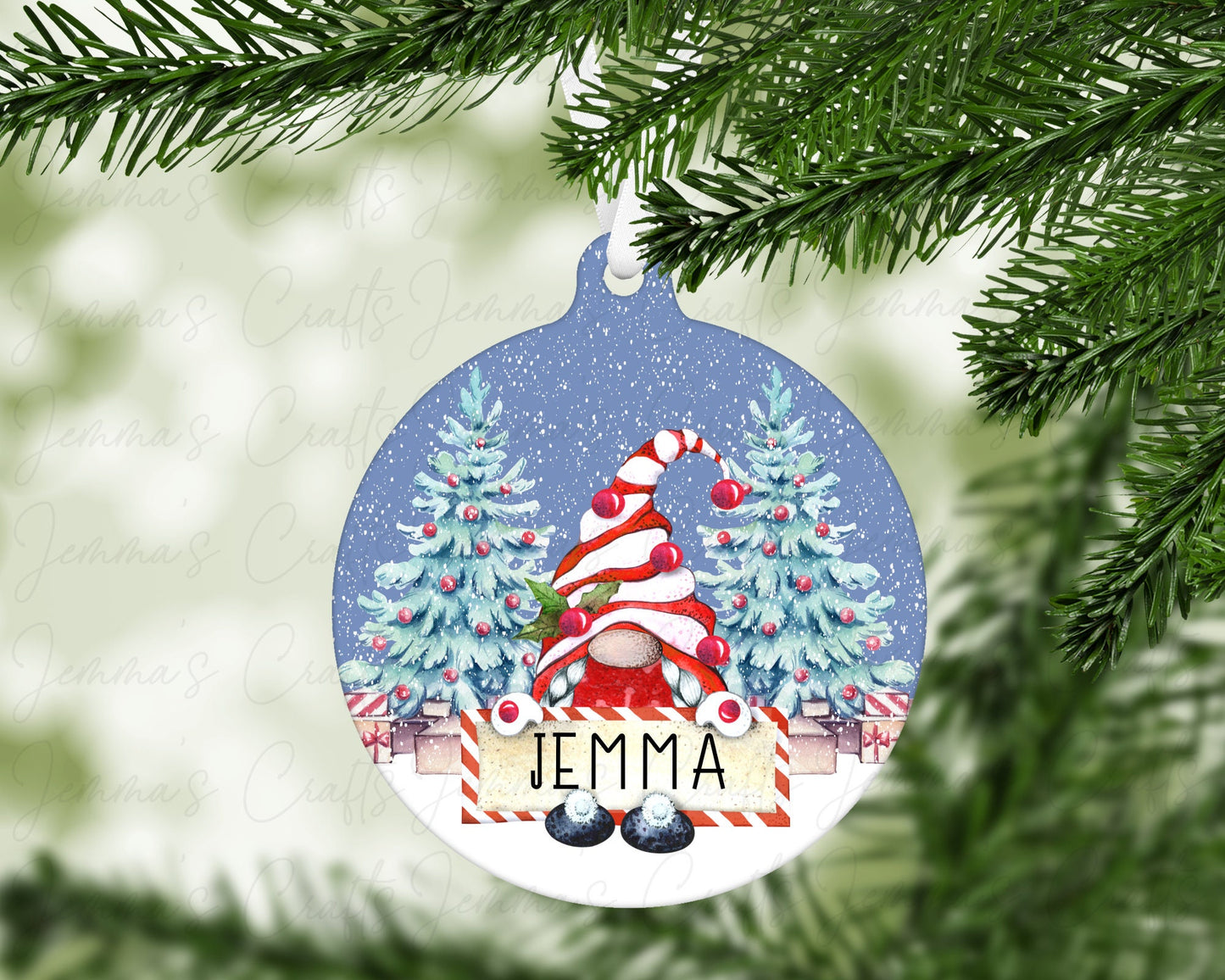 Personalised Christmas Elf Bauble