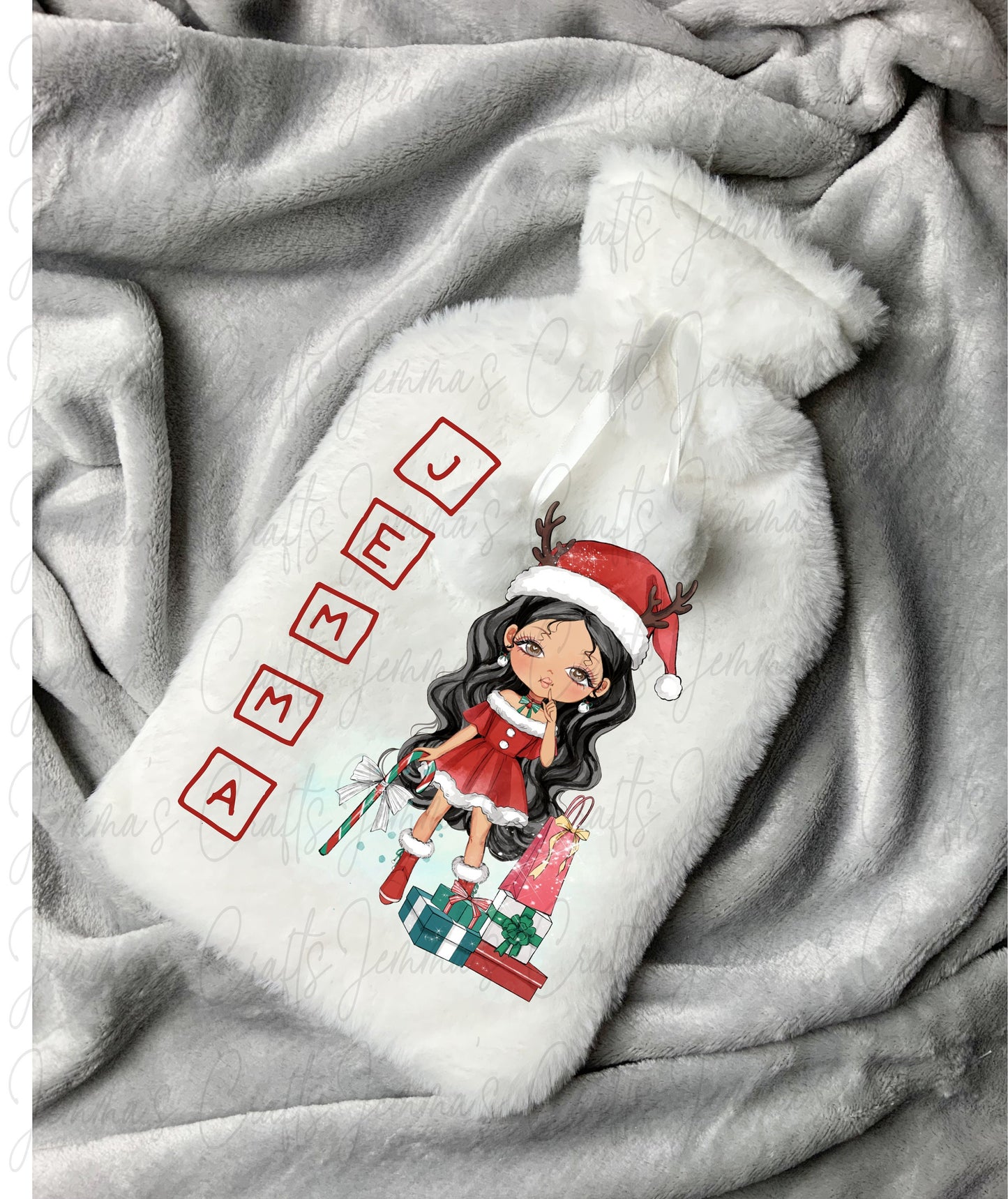 Personalised Christmas Hot Water Bottle