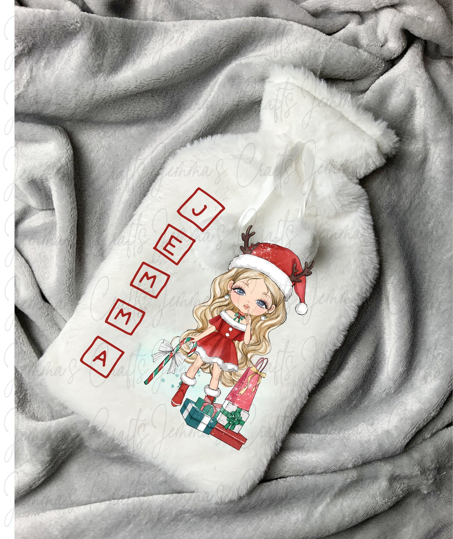 Personalised Christmas Hot Water Bottle